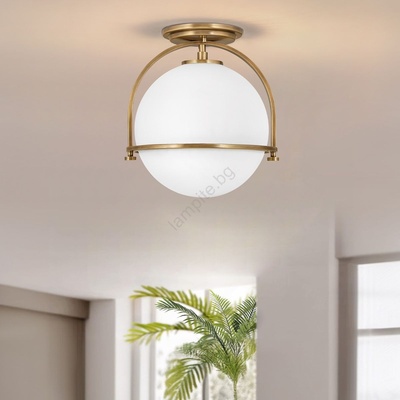 Elstead Lighting Quintiesse QN-SOMERSET-F-O-HB - Плафон SOMERSET 1xE27/60W/230V златен (ED1121)