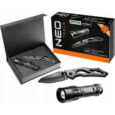 ProfiGaráž Darčeková sada skladací nôž a baterka 63-032 NEO