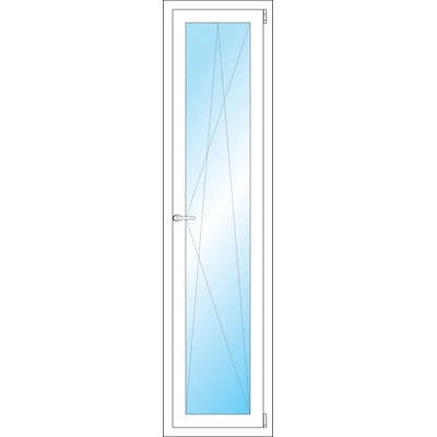 OKNA HNED Plastové okno 47x187 cm bílé otevíravé a sklopné pravé