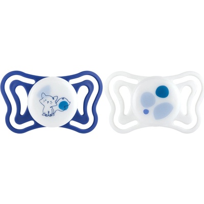 CHICCO Cumlíky Physioforma Light ortodontické modrá 2 ks