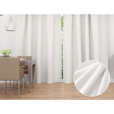 Biante Zamatový záves Velvet Prémium SVP-024 Krémovo biely - šírka 270 cm 270x200 cm