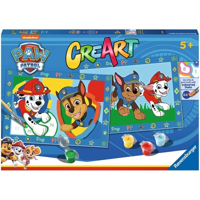 Ravensburger Malování podle čísel CreArt Tlapková patrola 32 x 22 cm 2 obrázky