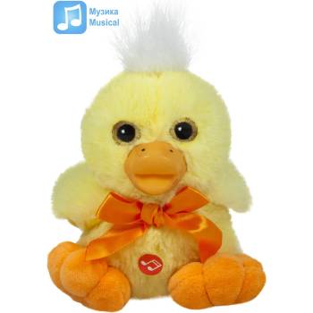 Image 1 of Amek Toys ПЛЮШЕНО МУЗИКАЛНО ПАТЕ С ГУМЕНА ЧОВКА 14 СМ