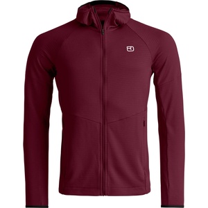 Ortovox Мъжко вълнено яке Ortovox Fleece Light Grid Hoody Fleece jacket - Red Malbec (005-7084-0312)