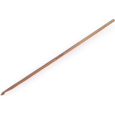 Bambusový háček na háčkování vel. 3; 4; 4,5; 5; 5,5 Varianta: 3 (3 mm) bambus tmavý, Balení: 1 ks