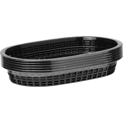 Hendi Košík na pečivo oválny čierna 6 ks 275 x 175 x 38 mm