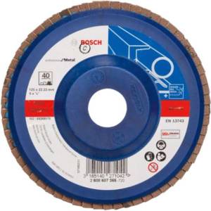Bosch - Ламелен шлифовъчен диск за стомана, P40, диаметър 125 мм 2608607365 (2608607365)