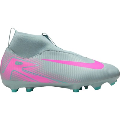 Nike JR ZOOM SUPERFLY 10 ACAD FG/MG sivá,svetlo zelená,ružová