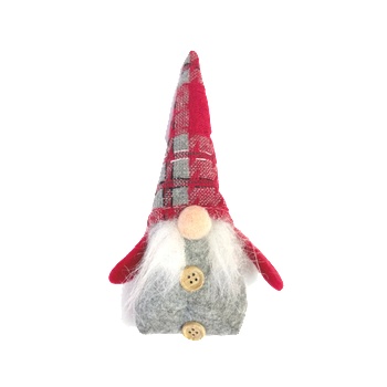Коледен гном в сиво, 18 см (46643)