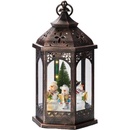 Markslöjd 704973 LED Vianočná dekorácia ROLF LED 3xAA hnedá lucerna ML0882