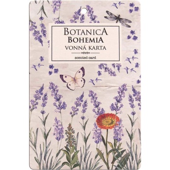 Bohemia Gifts Botanica Aromatická vonná karta Levandule 10,5 x 16 cm