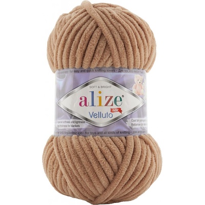 Alize Příze Velluto 429 pískovo-hnědá