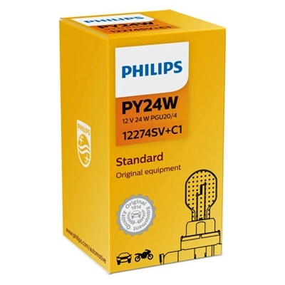 Philips Крушка, мигач philips py24w, 12v, 24w, 1 бр