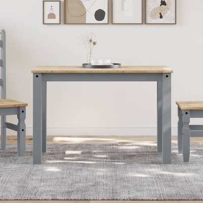 vidaXL Jídelní stůl Panama šedý 112 x 60 x 75 cm masivní borové dřevo – Zbozi.Blesk.cz