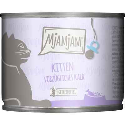 MjAMjAM Kitten vynikajúce teľacie mäso s lososovým olejom 6 x 200 g