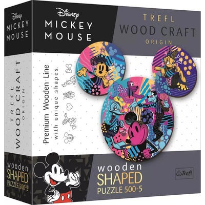 TREFL Wood Craft Origin Mickey Mouse 505 dílků