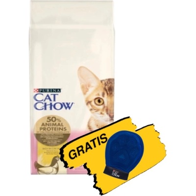 PURINA Cat Chow s vysokým obsahom kuracieho mäsa 15 kg