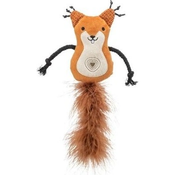 Trixie Veverka s peříčkovým ocasem catnip 12 cm / 24 cm