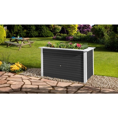 Weka Vyvýšený záhon Profi WekaLine 669, antracitová/biela, 81 x 131 x 91 cm