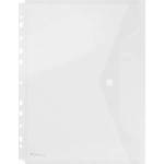 DONAU Envelope briefcase DONAU latch, PP, A4, 200micr. , with europerforation, transparent