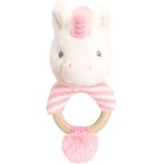 Keel Toys Бебешка дрънкалка Keel Toys Keeleco - Еднорог, ринг, 14 cm (SE1005)