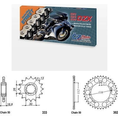 ČZ Řetězová sada Honda CBF 1000 06-10