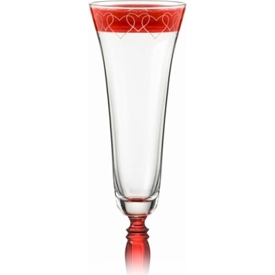 Crystalex-Bohemia Sklenice na šumivé víno Victoria 1LOVE 2 ks 180 ml