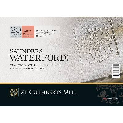 St Cuthberts Mill Saunders Waterford HP+ Скицник 20 26 x 18 cm 300 g White (T45930001011B)