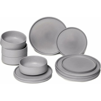 Bonami súprava sivej kameniny selection Malia 12 ks