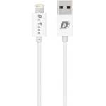 DeTech Кабели за данни DeTech, 10бр. За iPhone 5/6/7, 1.0m, Бял - 14136