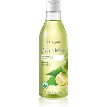 Oriflame šampon pro mastné vlasy s Kopřivami a citrónem Love Nature 500 ml
