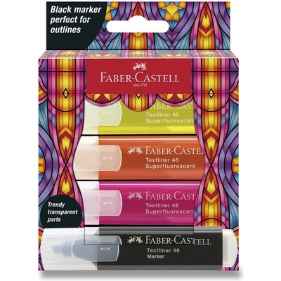 Faber-Castell 254693 Glassy Superfluo 4 barvy