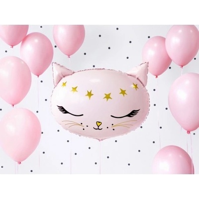 Party Deco FB47 Fóliový balón Mačička 48cm ružová