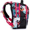 Topgal černý batoh s barevnými kytičkami Coco 21006 G
