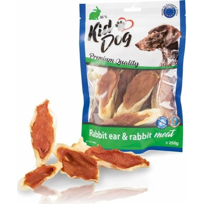 KidDog králičí ucho plněné králičím masíčkem 250 g