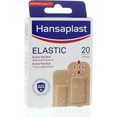 Hansaplast Elastic - vodeodolné náplaste 20 ks