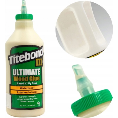TITEBOND III Ultimate D4 Lepidlo na dřevo 946g – Sleviste.cz TITEBOND III Ultimate D4 Lepidlo na dřevo 946g – Sleviste.cz