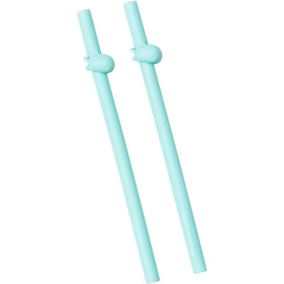 Wee Baby Силиконови сламки Wee Baby - Prime, Сини, 2 броя (929)