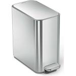 simplehuman - Кошче за отпадъци 5 л, с джоб за торбички, от матирана неръждаема стомана CW2096 (CW2096)