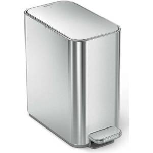 simplehuman - Кошче за отпадъци 5 л, с джоб за торбички, от матирана неръждаема стомана CW2096 (CW2096)