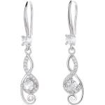 Silenti Jewelry Сребърни обеци "Музикална Нота