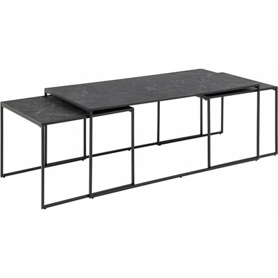 Actona Infinity 60 x 120 cm mat čierna dekor mramoru 3 ks