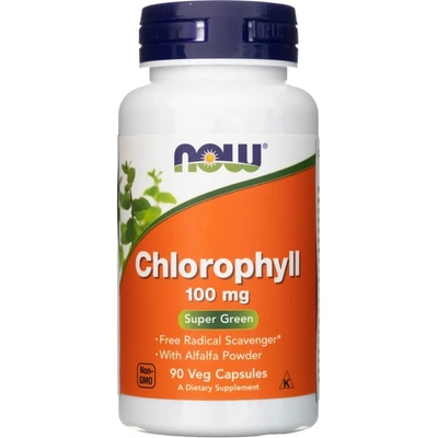 Now Foods Foods Chlorofyl 100 mg 90 kapslí