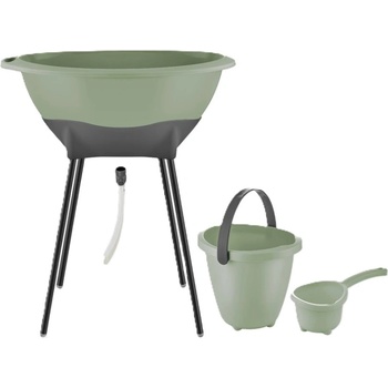 BabyJem Елегантен комплект за къпане от 3 части BabyJem - Soft Green (696)