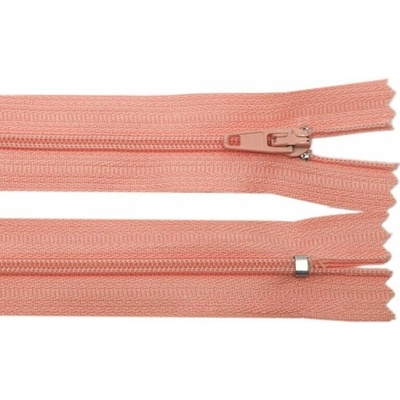 Zip spirálový nedělitelný No 4 délka 55 cm barva 48 lososová