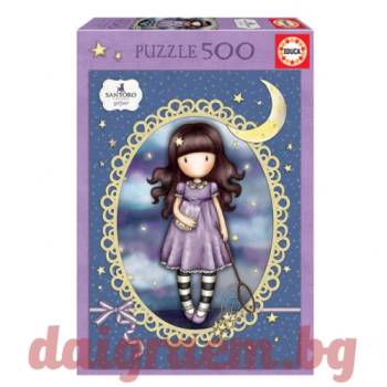 Educa Пъзел EDUCA 17990 - 500 части - Gorjuss, Хвани си падаща звезда (EDU17990)