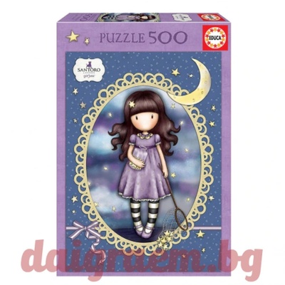 Educa Пъзел EDUCA 17990 - 500 части - Gorjuss, Хвани си падаща звезда (EDU17990)