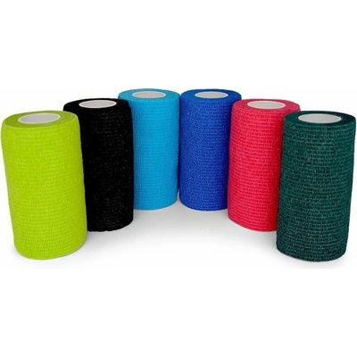 Medicalfox autoadhezivní bandáž červená 10 cm x 4,5 m