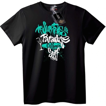 NOONEBRAND Тениска Сърф Рай Калифорния - 6XL, Black