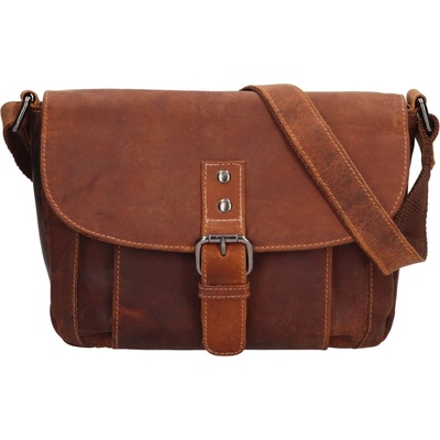 Greenwood dámská kožená crossbody kabelka Anne světle hnědá